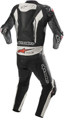 Racing Absolute One Piece Perforated Motorcycle Leather Suit Black / White