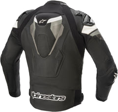 Damoto Atem V4 Motorcycle Leather Jacket Black/Gray/White