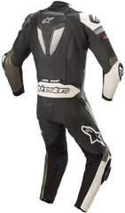 GP Plus V3 Replica One Piece Motorcycle Leather Suit Gray / Black / White