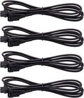 4 PCS 47 Inch Extension Cables for Use with LED Rock Lights, RGB NEON Accent Kits for LED Motorcycle ATV, SUV Car Light Multi-Color Neon Strip (4Pcs)