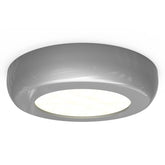 4lite Mains Powered Circle Cabinet LED Light - Silver