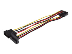 Maplin 4 Pin PSU Molex to 2x 15 Pin SATA Power Lead Cable - 0.35m