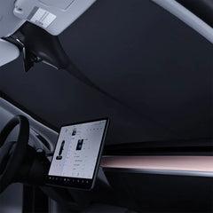 Tesla Model 3 / Model Y Front Windshield Sunshade – Custom Fit UV & Heat Protection Reflective Car Sun Shield