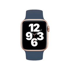 For Apple Watch Ultra 49mm&Watch Ultra 2 49mm / Series 10 46mm / 9&8&7 45mm / SE 3&SE 2&6&SE&5&4 44mm / 3&2&1 42mm Solid Color Elastic Silicone Watch Band, Size:S 130mm