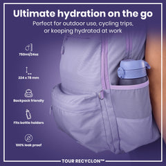 Bottle, Recyclon, Light Purple, 750ml
