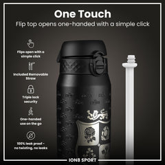 Lions X ION8 Insulated Steel Water Bottle, British & Irish Lions, Nothing Like The Lions, 750ml (24oz)