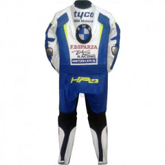 BMW Motorbike White Leather Suit
