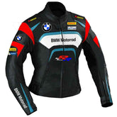 Black BMW Motorrad Motorcycle S1000RR Leather Jacket