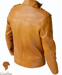 Men's Blast Bomber Leather Jacket | Premium Genuine Leather | Aviation Style