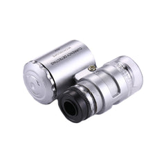 Mini Portable 60X Jewelry Appraisal Microscope with LED Light & Currency Detecting Function