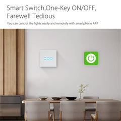 NEO NAS-SC03W Wireless WiFi EU Smart Light Control Switch 3Gang, 3 Gang