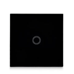 86mm 1 Gang Tempered Glass Panel Wall Switch Smart Home Light Touch Switch with RF433 Remote Controller, AC 110V-240V, 86mm 1 Gang/Black, 86mm 1 Gang/Gold, 86mm 1 Gang/White