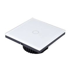 86mm 1 Gang Tempered Glass Panel Wall Switch Smart Home Light Touch Switch with RF433 Remote Controller, AC 110V-240V, 86mm 1 Gang/Black, 86mm 1 Gang/Gold, 86mm 1 Gang/White