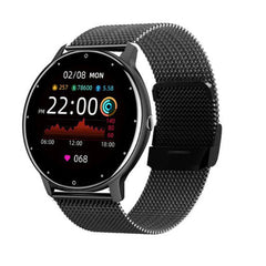 ZL02D 1.28 inch IP67 Waterproof Steel Band Smart Watch Support Heart Rate Monitoring, Steel Band (Gold), Steel Band (Blue), Steel Band (Black), Steel Band (Pink)