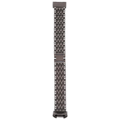For Fitbit Charge 3 Diamond-studded Stainless Steel Watch Band