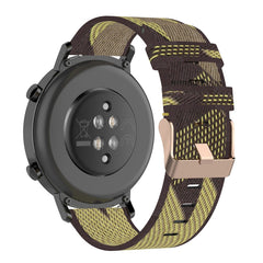 20mm Stripe Weave Nylon Wrist Strap Watch Band for Huawei GT 2 42mm / Honor Magic Watch 2 42mm