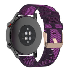 22mm Stripe Weave Nylon Wrist Strap Watch Band for Huawei GT / GT2 46mm, Honor Magic Watch 2 46mm / Magic