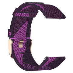 23mm Stripe Weave Nylon Wrist Strap Watch Band for Fitbit Versa 2, Fitbit Versa, Fitbit Versa Lite, Fitbit Blaze