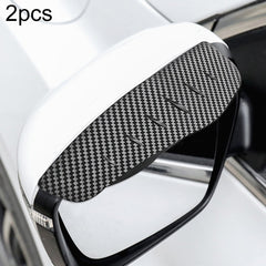 Car Rear View Mirror Rain Eyebrow Cover Catering Mirror PVC Carbon Fiber Pattern Rain Shield, DM-119