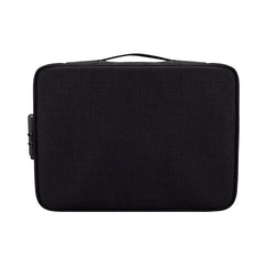 ZJ02 Waterproof Polyester Multi-layer Document Storage Bag Laptop Bag for All Sizes of Laptops, with Password Lock