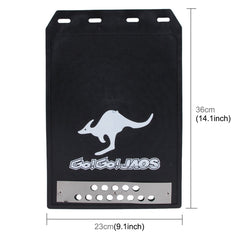 Premium Heavy Duty Molded Splash Front and Rear Mud Flaps Guards, Medium Size, Random Pattern Delivery