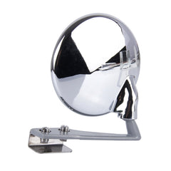 Vehicle Front Blind Area Wide-angle Adjustable Observation Mirror, Silver Left Side, Black Right Side