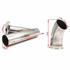CNSPEED Stainless Steel Car Remote Control Electric Exhaust Valve Pipe Set, Size: 2.5 inch, Size: 2.5 inch