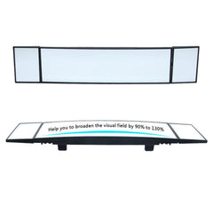 SHUNWEI Large Car Three-Fold Curve Surface Rear View Mirror Reverse Wide Angle Adjustable Angle Auxiliary Blind Area Retroreflector Reversing Wide-angle Lens, SD-2411