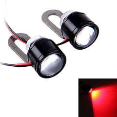 2 PCS 12V 3W Eagle Eyes LED Strobe Light For Motorcycle ,Wire Length: 90cm, Wire Length: 90cm