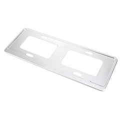 2 PCS Car License Plate Magnesium Alloy Bracket Frame Holder Stand Mount(Silver), Magnesium Alloy Bracket