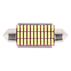 2 PCS DC 12V 6W 41MM Bicuspid Car Door Lamps Registration Mark light Dashboard Dome Door Lights LED Reading Lamp with 33 LED SMD 3014 Lights White, 41MM
