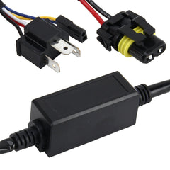2 PCS DC 12V Universal H4 Bulb Harness Wiring Relay Harness Relay Wiring HID Relay Wiring Harness HID H4 Xenon Light System Relay Harness for Hi/Lo HID, DC 12V