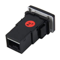 Car Fog Light Lamp Indicator 5 PIN On and Off Button Switch Control 4 Cable Auto Car Fog Light 5 Pin Switch On-Off Button Switch for Toyota, Small Size: 5*2.2*1.7cm, With Cable