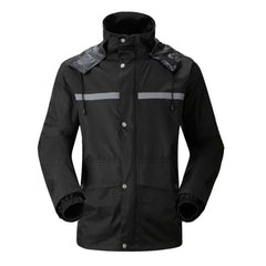Durable Reflective Motorcycle Split Raincoat Pants Riding Bicycle Electric Bike Windproof Waterproof Rain Wear for Adult, Size: 2XL(Black), Size: 2XL