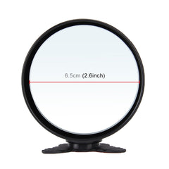 3R-044 Auxiliary Rear View Mirror Car Adjustable Blind Spot Mirror Wide Angle Auxiliary Rear View Side Mirror, 3R-044 (Black), 3R-044 (Silver), 3R-044 (White)