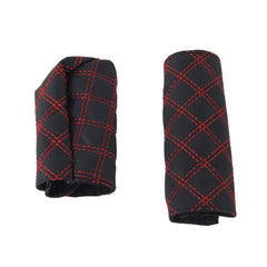 2 PCS Car Hand Brake Cover Shift Knob Gear Stick Cushion Sets Cover Car Accessory Interior Decoration Pad, 2 PCS Red, 2 PCS Red White