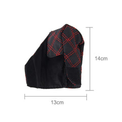 2 PCS Car Hand Brake Cover Shift Knob Gear Stick Cushion Sets Cover Car Accessory Interior Decoration Pad, 2 PCS Red, 2 PCS Red White
