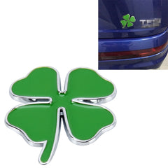Four Leaf Clover Herb Luck Symbol Badge Emblem Labeling Sticker Styling Car Dashboard Decoration, Size: 7.5*6cm, Size: 7.5x6cm