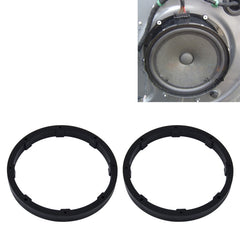 2 PCS 6.5 inch Car Auto ABS Loudspeaker Base Protection Solid Cover Holder Mat, Inner Diameter: 14.5cm, Universal 6.5 inch