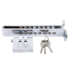 Car Auto Stainless Steel Anti-theft Clutch Lock Car Brake Safety Lock Tool Accelerator Pedal Lock with Keys Suitable for Clutch Height Under 19.5cm, Clutch Height Under 19.5cm