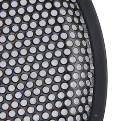 12 inch Car Auto Metal Mesh Black Round Hole Subwoofer Loudspeaker Protective Cover Mask Kit with Fixed Holder, 12 Inch