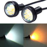 2 PCS 2W Car Auto Eagle Eyes Fog Light Turn Light with 12 SMD-4014 LED Lamps, DC 12V Cable Length: 55cm, SMD-4014, Eagle Eye Light 12V/2W