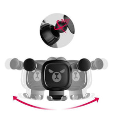 Big Eyes Pattern Gravity Cartoon Air Vent Car Mount Phone Holder, Big Eyes(Black), Big Eyes(Silver)