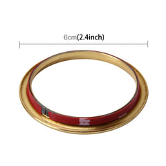 4 PCS Car Outlet Decorative Rings Aluminum Alloy Air Outlet Chrome Trim Ring Car Dashboard Air Vents Cover Sticker Decoration for Audi A3, For Audi A3