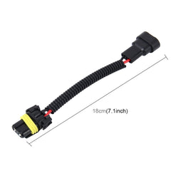 2 PCS 9005/9006 Car HID Xenon Headlight Male to Female Conversion Cable, 9005/9006