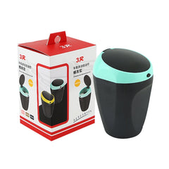3R-2113 Universal Portable Car ABS Trash Rubbish Bin Ashtray, Green, (Yellow