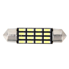 2 PCS 2W 100 LM 6000K 36MM Bicuspid Port Car Dome Lamp LED Reading Light with 16 SMD-4014 LED Lamps, DC 12V, 36MM