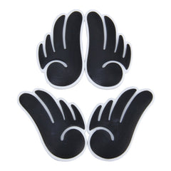 4 PCS Angel Wing Shape Cartoon Style PVC Car Auto Protection Anti-scratch Door Guard Decorative Sticker, Angel Wing