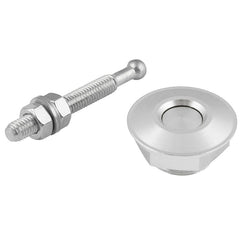 Car Mini Stainless Steel Quick-pins Push Button Billet Hood Pins Lock Clip Kit, Mini Stainless Steel (Silver), Mini Stainless Steel (Black)