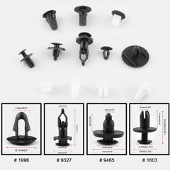 292 PCS Car Retainer Clips Assortment Car Panel Trim Plastic Fasteners Rivet Clips Set, 292 PCS